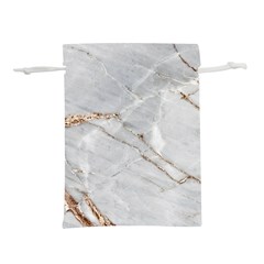 Gray Light Marble Stone Texture Background Lightweight Drawstring Pouch (m)