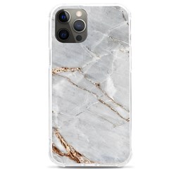 Gray Light Marble Stone Texture Background Iphone 12 Pro Max Tpu Uv Print Case by Cemarart