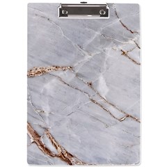 Gray Light Marble Stone Texture Background A4 Acrylic Clipboard by Cemarart