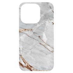 Gray Light Marble Stone Texture Background Iphone 14 Pro Black Uv Print Case by Cemarart