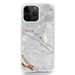 Gray Light Marble Stone Texture Background Iphone 14 Pro Max Tpu Uv Print Case by Cemarart