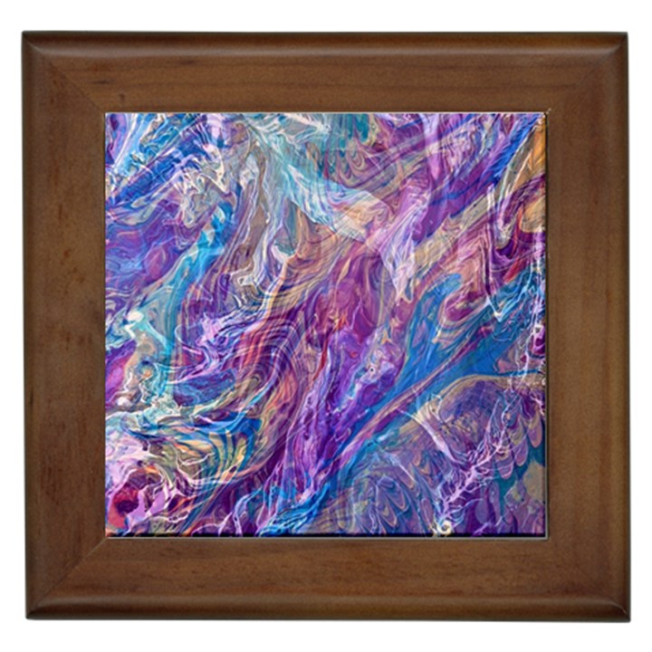 Amethyst flow Framed Tile