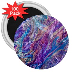 Amethyst Flow 3  Magnets (100 Pack) by kaleidomarblingart