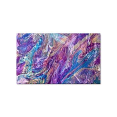 Amethyst Flow Sticker (rectangular) by kaleidomarblingart