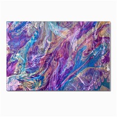 Amethyst Flow Postcard 4 x 6  (pkg Of 10) by kaleidomarblingart