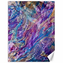 Amethyst Flow Canvas 12  X 16  by kaleidomarblingart