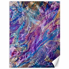 Amethyst Flow Canvas 36  X 48  by kaleidomarblingart