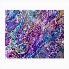 Amethyst Flow Small Glasses Cloth (2 Sides) by kaleidomarblingart