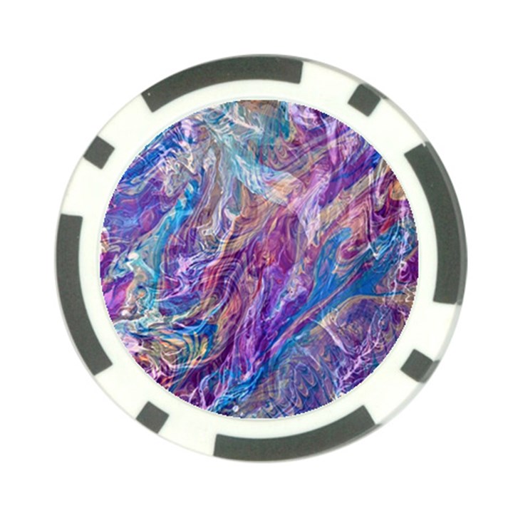 Amethyst flow Poker Chip Card Guard