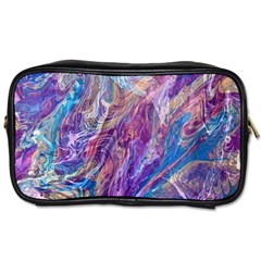 Amethyst Flow Toiletries Bag (one Side) by kaleidomarblingart