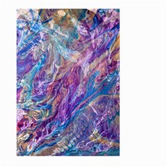 Amethyst Flow Large Garden Flag (two Sides) by kaleidomarblingart