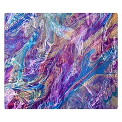 Amethyst Flow Two Sides Premium Plush Fleece Blanket (small) by kaleidomarblingart