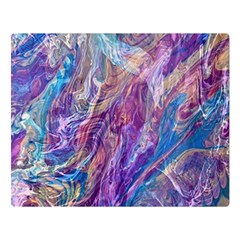 Amethyst Flow Two Sides Premium Plush Fleece Blanket (large) by kaleidomarblingart