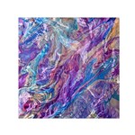 Amethyst flow Square Satin Scarf (30  x 30 ) Front