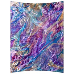 Amethyst Flow Back Support Cushion by kaleidomarblingart