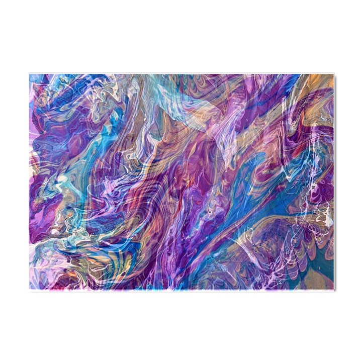 Amethyst flow Crystal Sticker (A4)