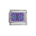 Cobalt arabesque Italian Charm (9mm) Front