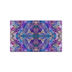 Cobalt Arabesque Sticker Rectangular (10 Pack) by kaleidomarblingart