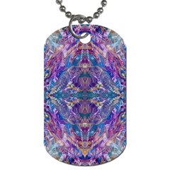 Cobalt Arabesque Dog Tag (two Sides) by kaleidomarblingart