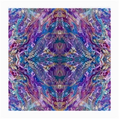 Cobalt Arabesque Medium Glasses Cloth (2 Sides) by kaleidomarblingart