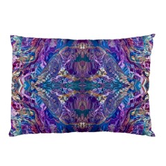 Cobalt Arabesque Pillow Case by kaleidomarblingart