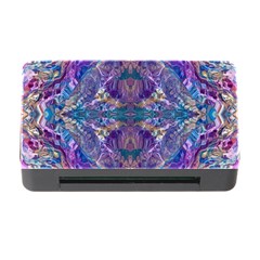 Cobalt Arabesque Memory Card Reader With Cf by kaleidomarblingart