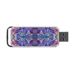 Cobalt Arabesque Portable Usb Flash (two Sides) by kaleidomarblingart