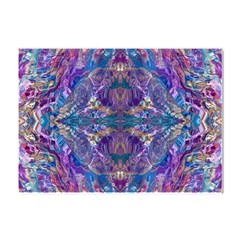 Cobalt Arabesque Crystal Sticker (a4) by kaleidomarblingart