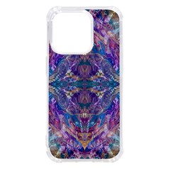 Cobalt Arabesque Iphone 14 Pro Tpu Uv Print Case by kaleidomarblingart