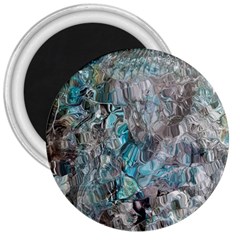 Mono Turquoise Blend 3  Magnets by kaleidomarblingart