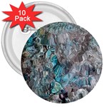 Mono Turquoise blend 3  Buttons (10 pack)  Front