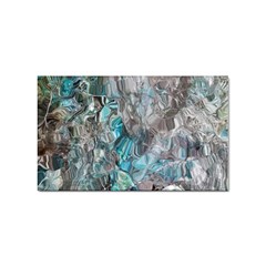 Mono Turquoise Blend Sticker (rectangular) by kaleidomarblingart