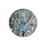 Mono Turquoise blend Magnet 3  (Round) Front