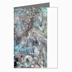 Mono Turquoise Blend Greeting Cards (pkg Of 8) by kaleidomarblingart