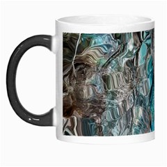 Mono Turquoise Blend Morph Mug by kaleidomarblingart