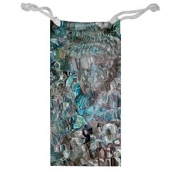 Mono Turquoise Blend Jewelry Bag by kaleidomarblingart