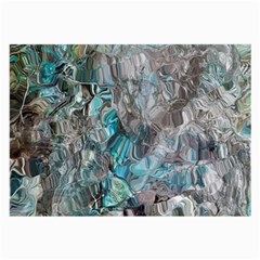 Mono Turquoise Blend Large Glasses Cloth (2 Sides) by kaleidomarblingart