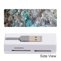 Mono Turquoise Blend Memory Card Reader (stick) by kaleidomarblingart