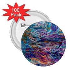 Abstarct Cobalt Waves 2 25  Buttons (100 Pack)  by kaleidomarblingart