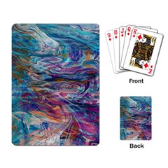 Abstarct Cobalt Waves Playing Cards Single Design (rectangle)