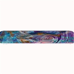 Abstarct Cobalt Waves Small Bar Mat by kaleidomarblingart