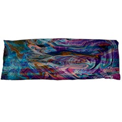 Abstarct Cobalt Waves Body Pillow Case (dakimakura) by kaleidomarblingart