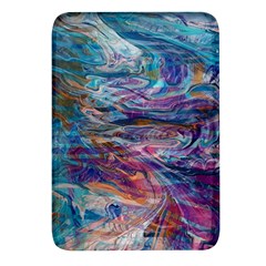 Abstarct Cobalt Waves Rectangular Glass Fridge Magnet (4 Pack) by kaleidomarblingart