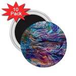 Abstarct cobalt waves 2.25  Magnets (10 pack)  Front