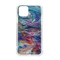 Abstarct Cobalt Waves Iphone 11 Pro 5 8 Inch Tpu Uv Print Case by kaleidomarblingart