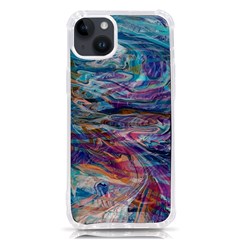 Abstarct Cobalt Waves Iphone 14 Plus Tpu Uv Print Case by kaleidomarblingart