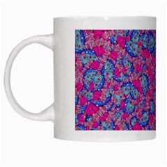 Colorful Cosutme Collage Motif Pattern White Mug by dflcprintsclothing