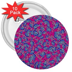 Colorful Cosutme Collage Motif Pattern 3  Buttons (10 Pack)  by dflcprintsclothing