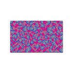 Colorful cosutme collage motif pattern Sticker (Rectangular) Front