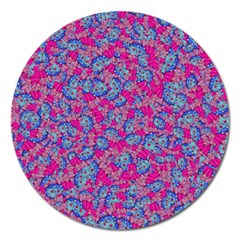 Colorful Cosutme Collage Motif Pattern Magnet 5  (round) by dflcprintsclothing